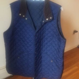 Lands End Navy Blue Vest